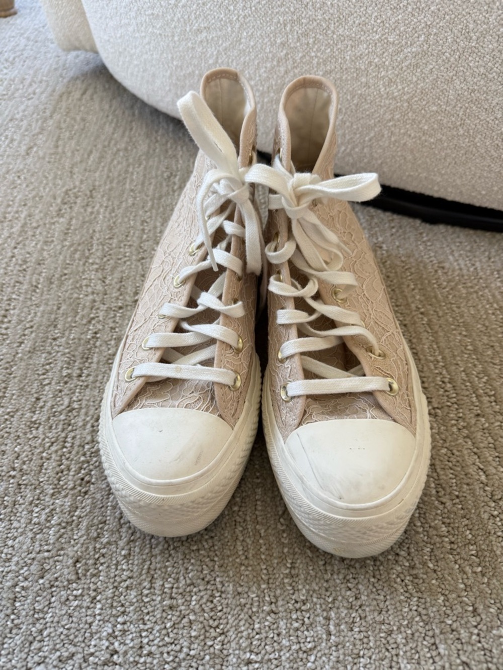 Converse Lace High-Top Platform Chuck Taylor Sneakers - Picture 5 of 8
